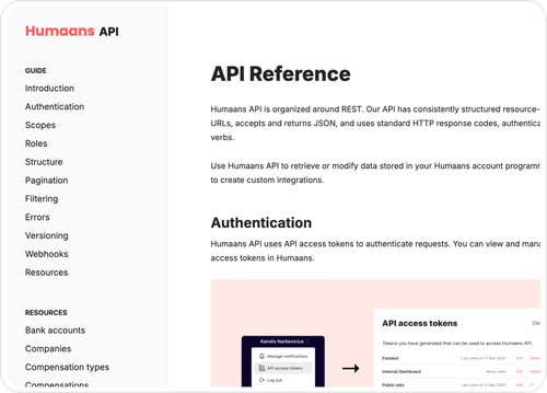 API developer hub