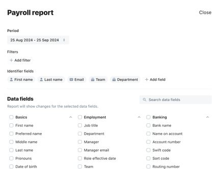organisation level filter