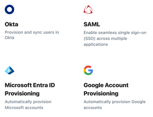 Account provisioning providers grid