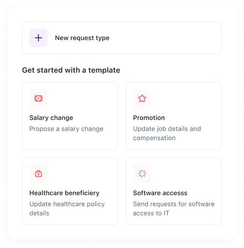 Request templates screenshot