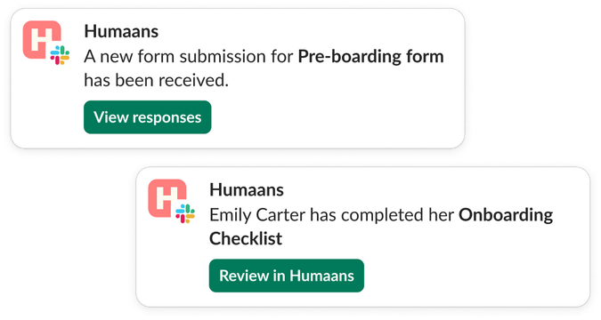 slack notifications for tasks
