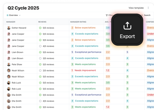 export reviews as CSV