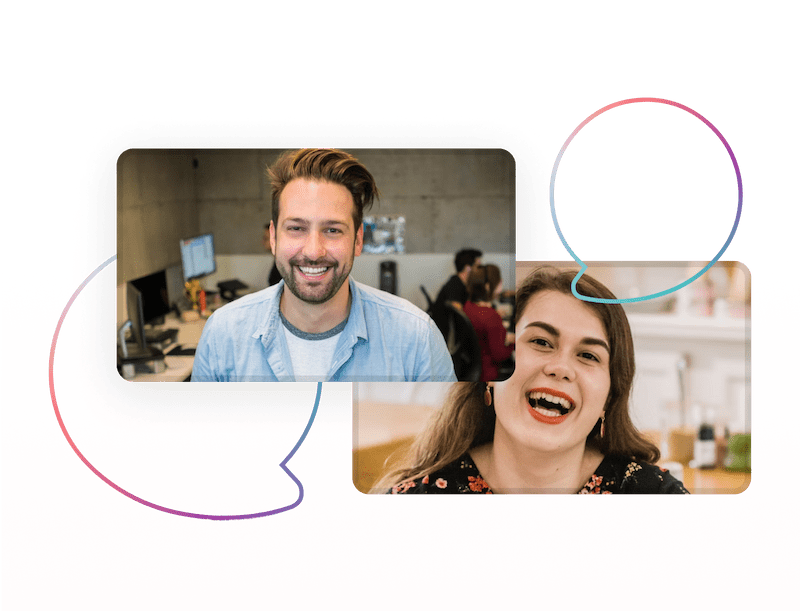 Customer support chat interface