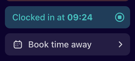 Clock in / out