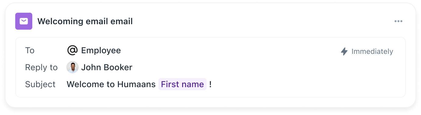 Workflow builder step 2