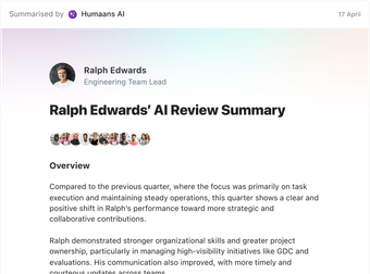 Performance reviews